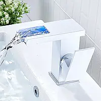 CNCEST светодиодный смеситель для умывальника однорычажный смесительный кран для ванной комнаты