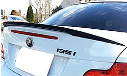 Спойлер LIP для E82 (1234 Upgrade, чорний) для BMW 1 серія E81/82/87/88 2004-2011 рр