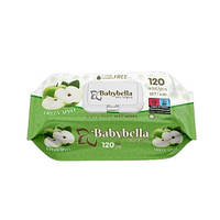 Серветка BabyBella Apple волога з клапаном 120 штук (420473)