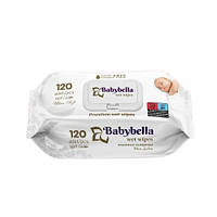 Серветка BabyBella Baby волога з клапаном 120 штук (420268)