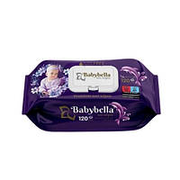 Серветка BabyBella Labbela волога з клапаном 120 штук (420114)