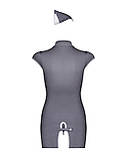Еротичний костюм стюардеси Obsessive Stewardess 3 pcs costume grey S/M (м'ята упаковка!!!) SO7308-R, фото 8