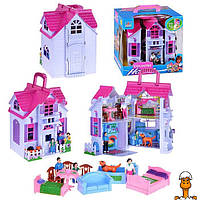 Игрушечный домик, раскладной, детская, розовый, от 3 лет, Limo Toy F611(Pink)