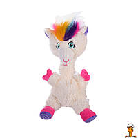 Интерактивная мягкая игрушка "повторюшка", 30 см танцует, детская, лама, от 3 лет, Bambi M2021-1