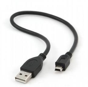 Кабель Cablexpert AM / Mini USB 5pin 0.3m Black (CCP-USB2-AM5P-1)