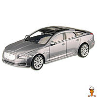 Машина металлическая jaguar xj, масштаб 1:43, детская игрушка, серый, от 3 лет, Welly 44040CW(Grey)