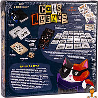 Развлекательная настольная игра "коты agents", на укр. языке, детская, от 8 лет, Danko Toys G-CA-01-01U