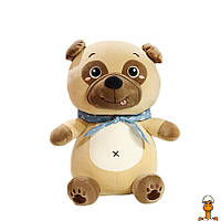 Мягкая игрушка"собачка", 3 виды, размер одеяла 166х110см, высота игрушки 45см, детская, светло-коричневый