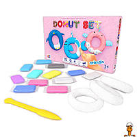 Набор для креативной лепки, donut set animals легкий прыгающий пластилин - рус, детская игрушка, от 3 лет