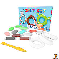 Набор для креативной лепки, donut set heroes легкий прыгающий пластилин - рус, детская игрушка, от 3 лет