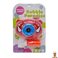 Генератор мильних бульбашок камера, супергерої зі світловими ефектами, дитяча іграшка, віком від 3 років