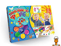 Детские пальчиковые краски моя перша творчість, 7 цветов в наборе, игрушка, от 3 лет, Danko Toys PK-01-02