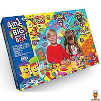 Набор для творчества "4в1 big creative box", укр, детская игрушка, от 3 лет, Danko Toys BCRB-01-01U
