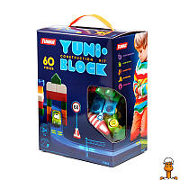 Конструктор дитячий "yuni-blok", 60 великих деталей, іграшка, віком від 3 років, ЮНІКА 71412