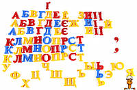 Набір магнітних букв і цифр, рос, англ, укр. мовах, дитяча іграшка, віком від 5 років