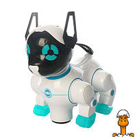 Интерактивная игрушечная собака, с музыкальными эффектами, детская, голубой, от 5 лет, DEFA TOYS 8201A(BLUE)