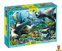 Пазлы "моржи, тюлени, котики", 160 элементов, детская игрушка, от 4 лет, Энергия Плюс 82999