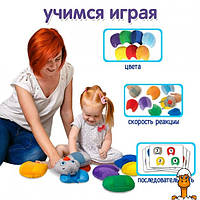 Розвиваюча м'яка іграшка "гусениця", на липучках, дитяча, віком від 1 року, Macik МС 040701-01