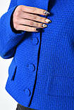 Піджак жіночий укорочений синього кольору 171203L, фото 4