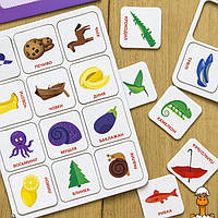 Детские логические игры "изучай цвета", 24 карточки на укр. языке, от 2 лет, Ranok Creative 918001
