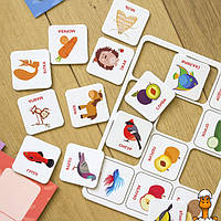 Детские логические игры "подбирай по содержанию", 24 карточки на укр. языке, от 2 лет, Ranok Creative 918003