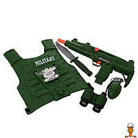 Игровой набор военного, костюм, аксесесуары, детская, от 3 лет, Bambi M012
