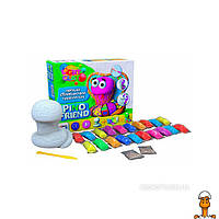 Набор легкого прыгающего пластилина "pino friend" moon light clay, детская игрушка, от 3 лет, Lovin 70057