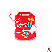 Игровой набор "маленький доктор", в чемодане, детская, от 3 лет, Технок 4012TXK