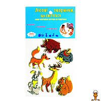 Набір фетрових фігурок на підставці "лісові тварини", дитяча іграшка, віком від 0.5 років