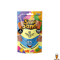 Набор креативного творчества "stretch sand", пакет 600 гр, детская игрушка, синий, от 3 лет