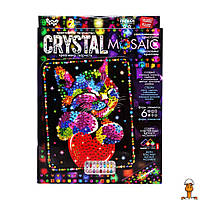 Креативное творчество "crystal mosaic кот и сердце", 6 форм элементов, детская игрушка, от 5 лет