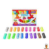 Набор для лепки с тестом color dough, 20 стиков, детская игрушка, от 3 лет, Lovin 41204L