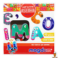 Детский набор магнитов "азбука", игрушка, от 3 лет, Magdum ML4031-36 EN