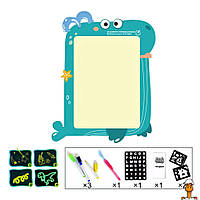 Дощечка для малювання світлом, маркер-ліхтарик, дитяча іграшка, кит, віком від 3 років, Limo Toy SK 0018A