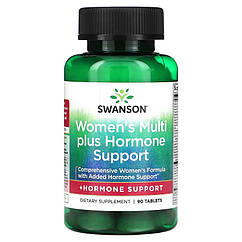 Мультивітаміни для підтримки гормонального балансу жінок Swanson Women's Multi Plus Hormone Support 90 tabs