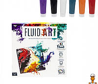 Набор креативного творчества "fluid art", 5 видов, детская игрушка, от 7 лет, Danko Toys FA-01-05 FA-01-03, Для мальчиков