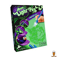 Набор креативного творчества "неон light pen", рисуй светом, детская игрушка, от 4 лет, Danko Toys NLP-01-02U