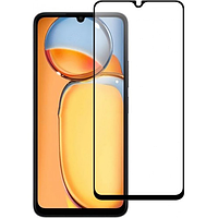 Захисне скло для Xiaomi Redmi 13C скло 5д HQ на телефон сяомі редмі 13с чорне hqg
