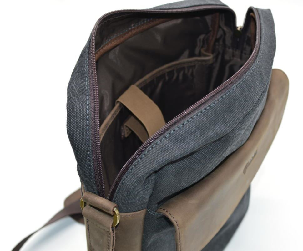Тор! Мужская сумка парусина+кожа RG-1810-4lx от бренда Tarwa - фото 7 - id-p2073590395