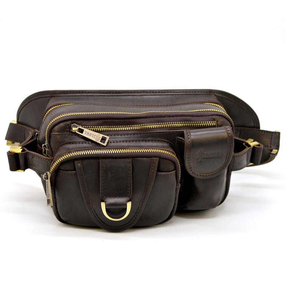 Тор! Кожаная мужская напоясная сумка RC-1560-4lx бренд TARWA - фото 3 - id-p2073590405