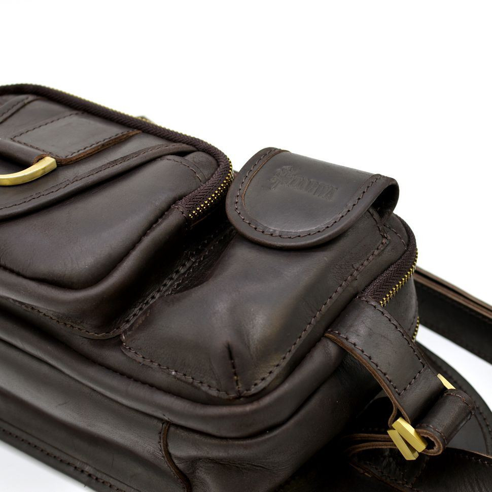 Тор! Кожаная мужская напоясная сумка RC-1560-4lx бренд TARWA - фото 8 - id-p2073590405