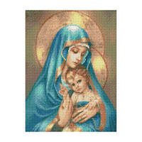 Алмазная мозаика "Богородица с ребенком" 30х40 см [tsi232220-TSІ]