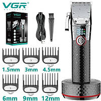 Професійна машинка для стрижки VGR V-682 тример для стрижки бороди і волосся Dobuy