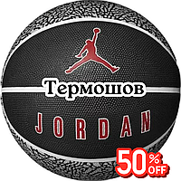 Баскетбольний М'яч Nike JORDAN PLAYGROUND 2.0 8P DEFLATED WOLF GREY/BLACK/WHITE/VARSITY RED size 7