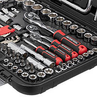 Набір інструментів STORM INTERTOOL ET-8126 1/2" & 3/8" & 1/4", 126 од., Cr-V у кейсі, фото 5