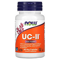 Now Foods, UC-II Joint Health with Type II Collagen (60 капс.), для суставов и связок, коллаген