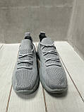 Весняні тканинні кросівки підліткові L.fairy сітка сірі 38-39, фото 5
