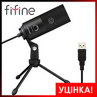 УЦІНКА! Конденсаторний мікрофон USB FIFINE K669 для запису вокалу, професійний студійний мікрофон