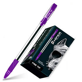 Ручка масляна автоматична синя 0,7мм Hiper Click-Click HA-130  //10шт/уп