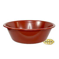 Якісний круглий таз з пластику 50Л ECO господарська, SNMZ, цегляний, фото 2